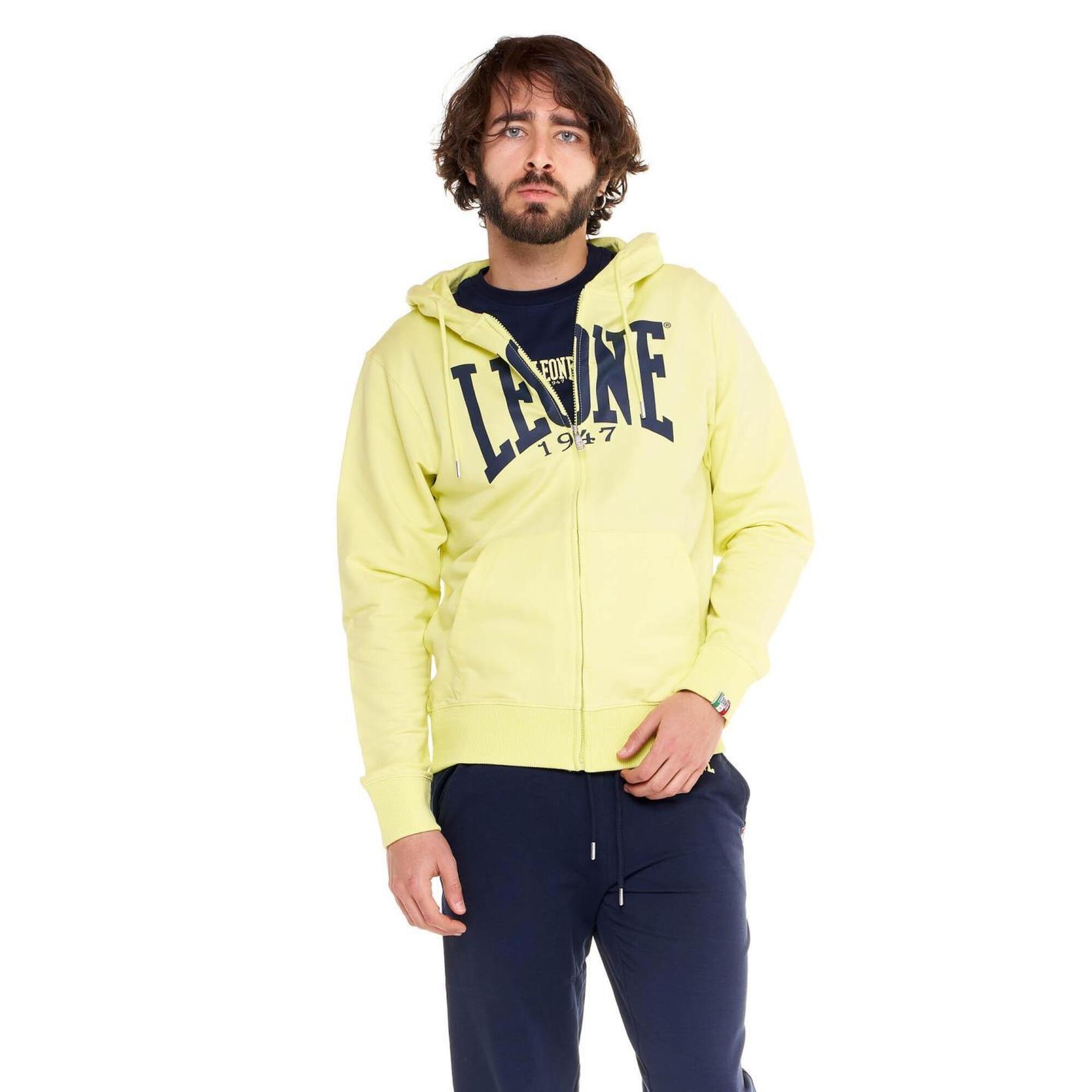 Leone 1947 Apparel - Sweat À Capuche Zippé Leone 1947 Apparel Pour Homme - Sweat-shirt - Jaune|vert - 42 M/l - Decathlon