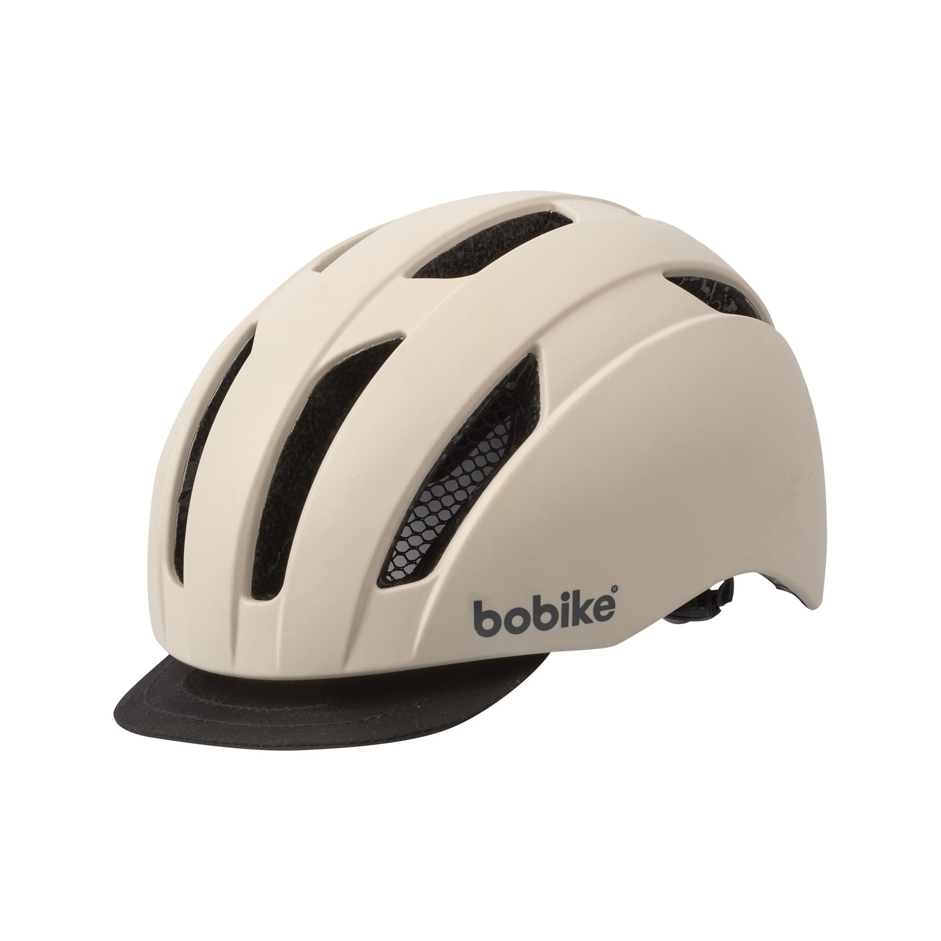 BOBIKE City-Fahrradhelm für Erwachsene Stadtgrau