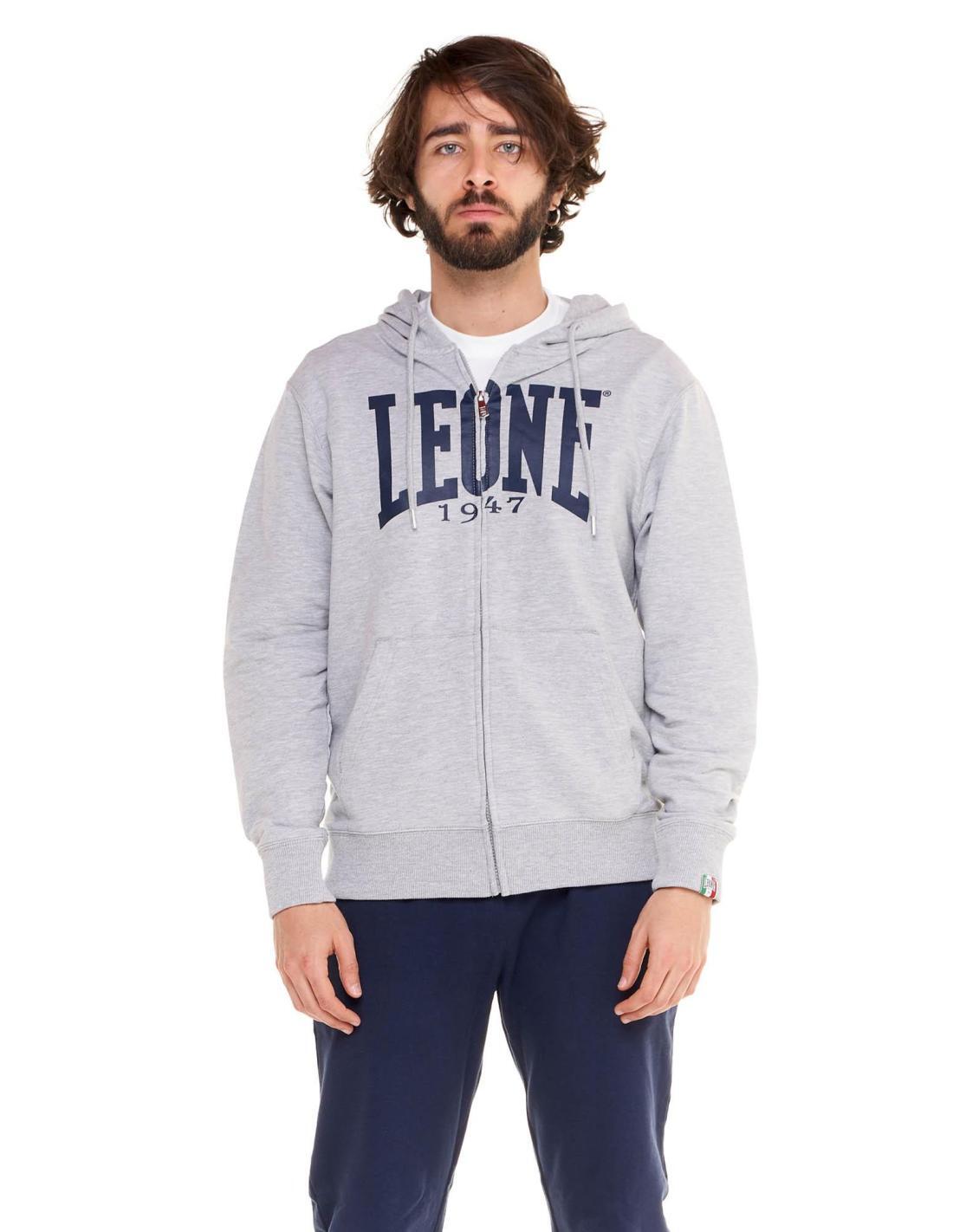 Hoodie Felpa Leone Zip Felpa Da Uomo Con Cappuccio E Zip Leone 1947 Apparel