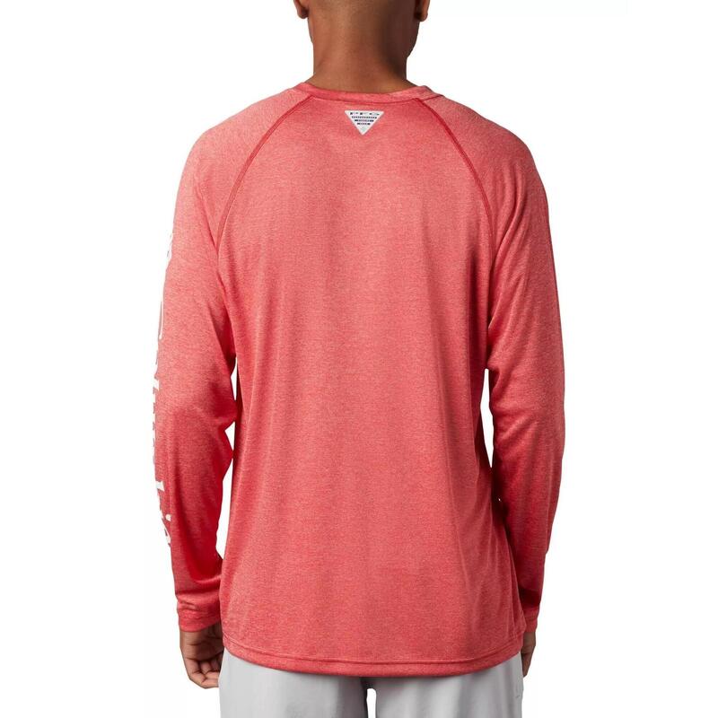 Langarm-Sportshirt Terminal Tackle Heather LS Shirt Herren - rot