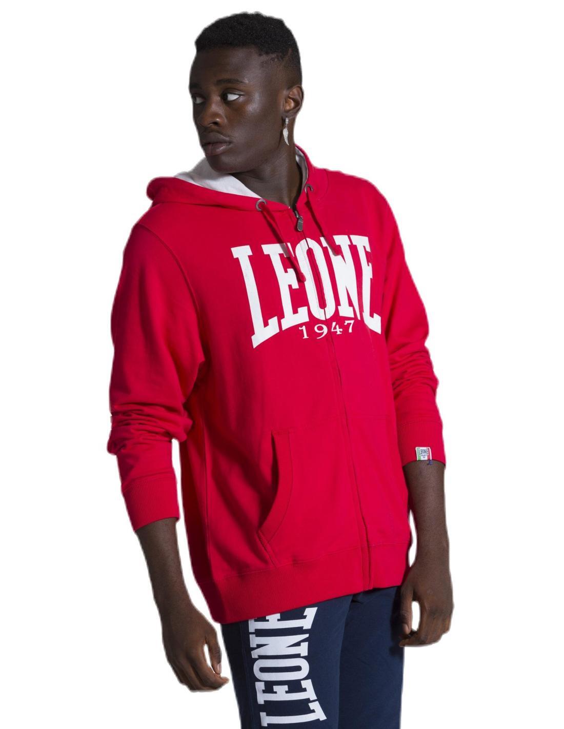 Felpa da uomo con cappuccio e zip Leone 1947 Apparel 3/5