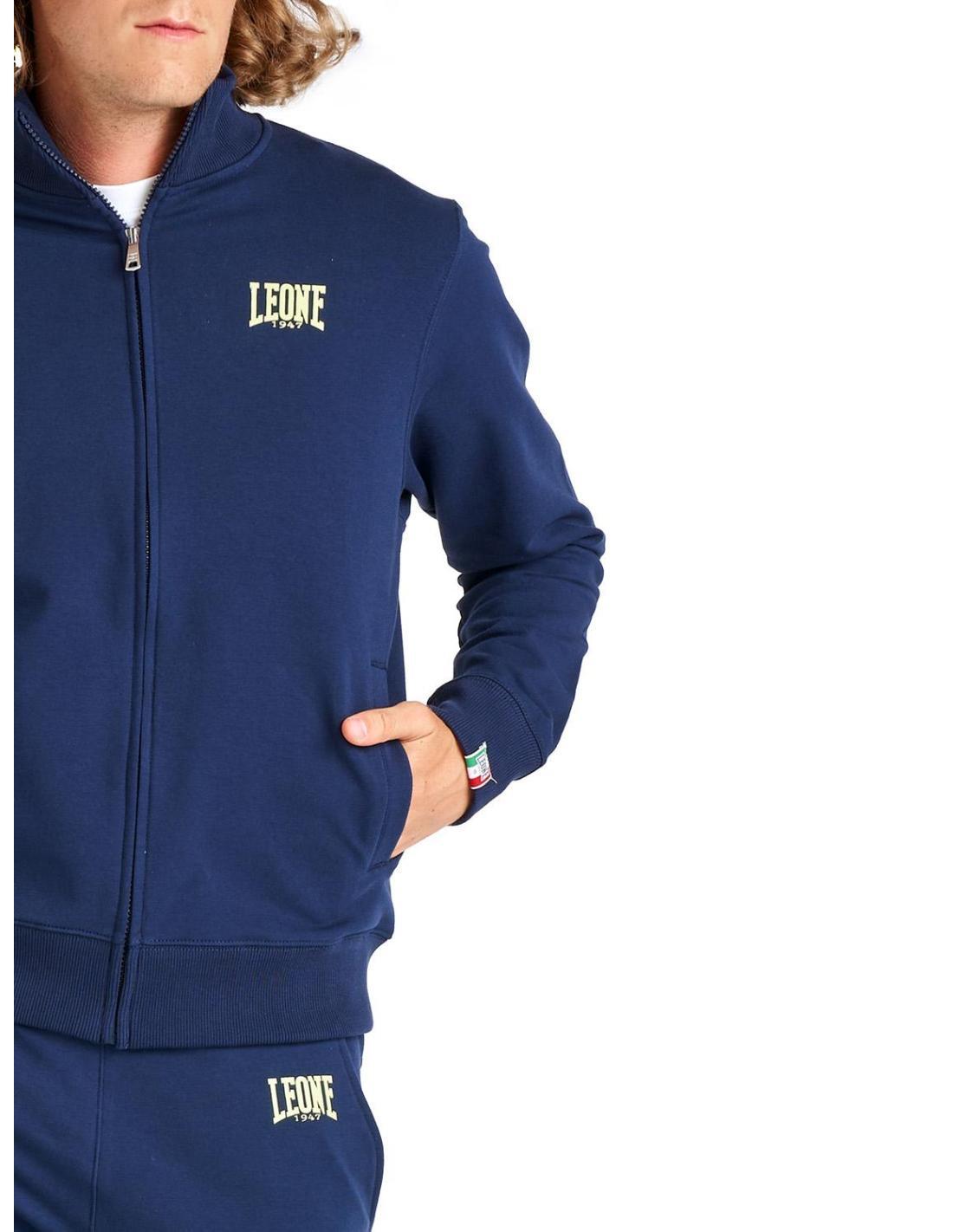 Leone Basic sin sudadera de hombre con cuello y cremallera 5/6