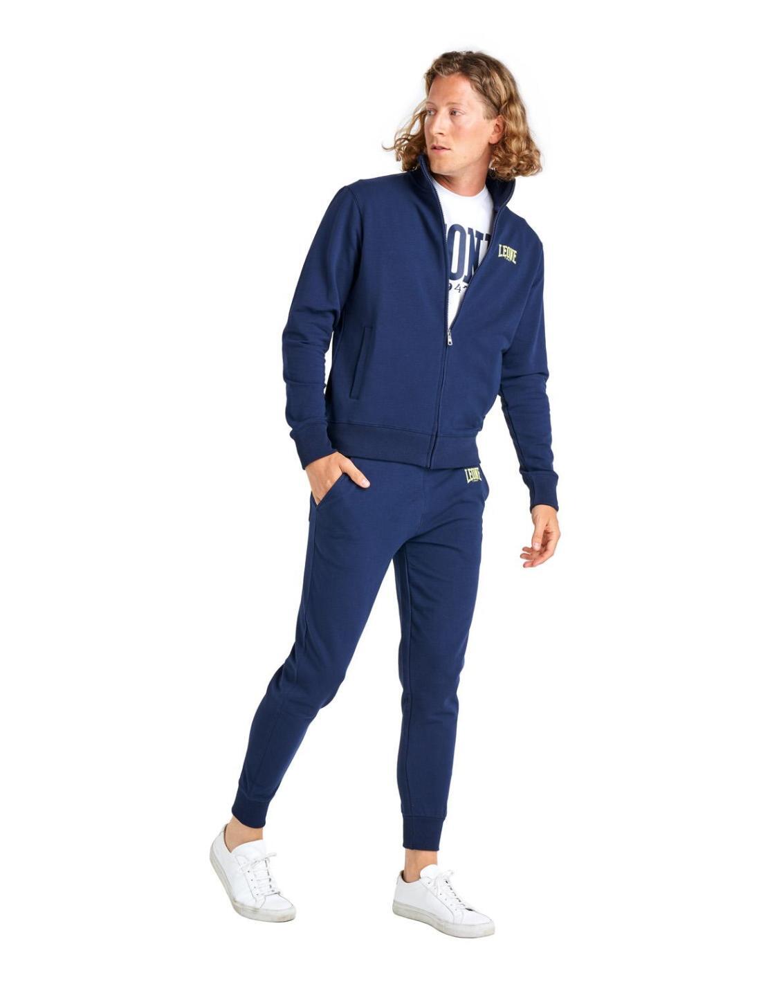 Leone Basic sin sudadera de hombre con cuello y cremallera 3/6
