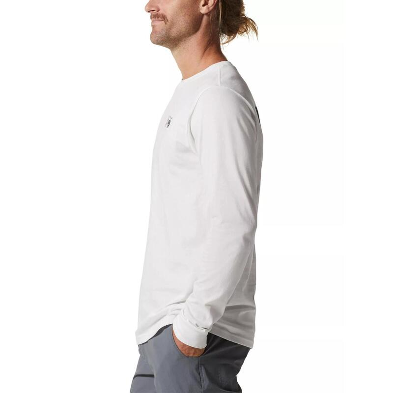 MHW Logo in a Box Long Sleeve férfi hosszú ujjú póló - szürke