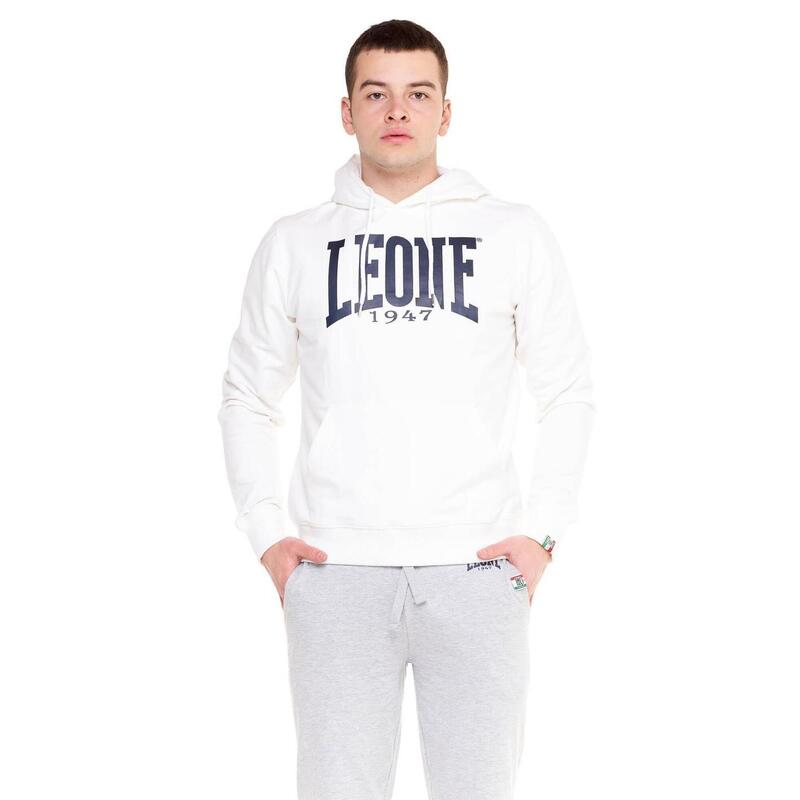 Sweat à capuche homme Leone 1947 Apparel Light Big Logo Sweat léger non gratté