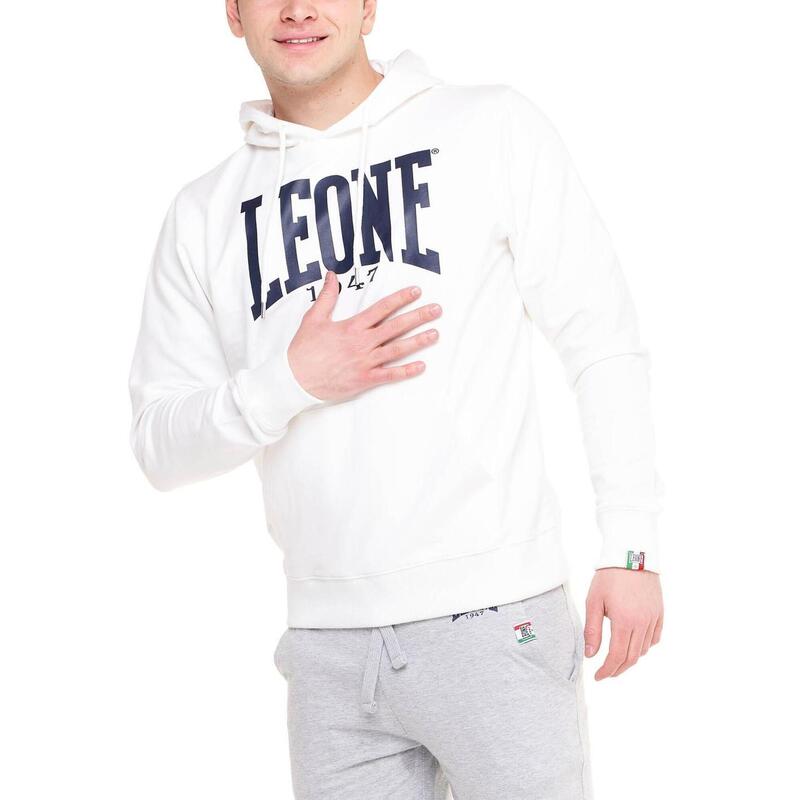 Moletom masculino Leone 1947 Apparel Light Big Logo Moletom leve sem escova