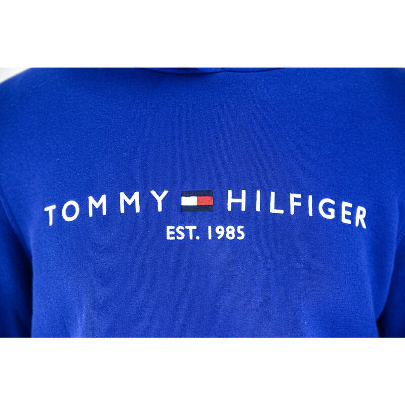 Pulóver Tommy Hilfiger Fleece Logo Hoody, Kék, Nők