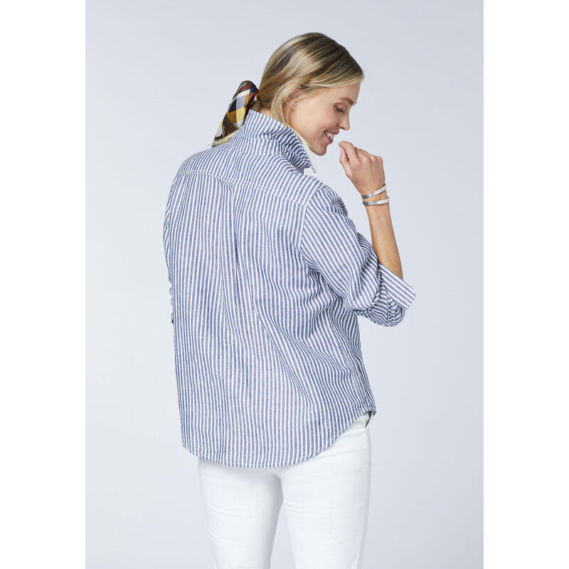 Bluse im Streifen-Look