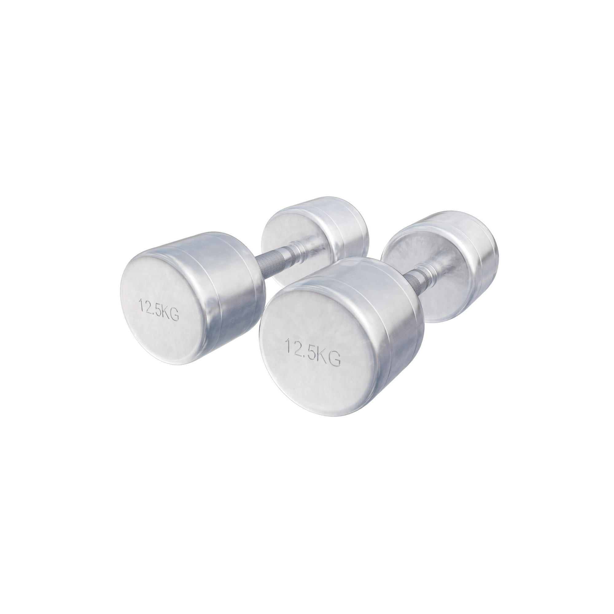 Gorilla Sports - Paire D´haltères Chromés | Premium | Musculation | Au Choix De 4kg À 40kg - Haltère - Gris - 25 Kg - Decathlon