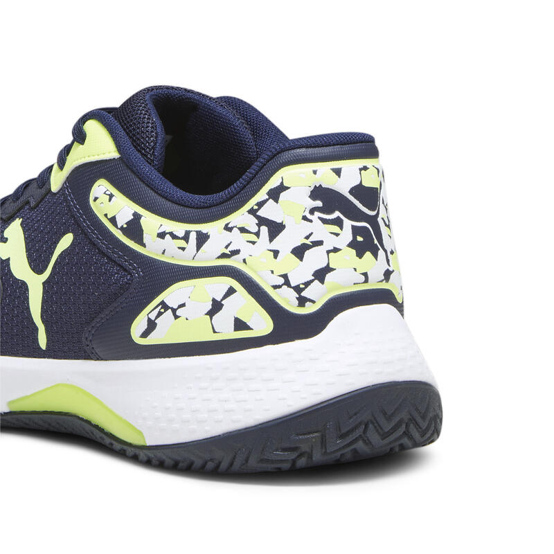 Chaussures de padel SolarCOURT RCT PUMA Navy Fast Yellow White Blue