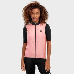 Dames Wielrennen winddicht fietsvest V1-W Pink Wind SIROKO Perzikroze