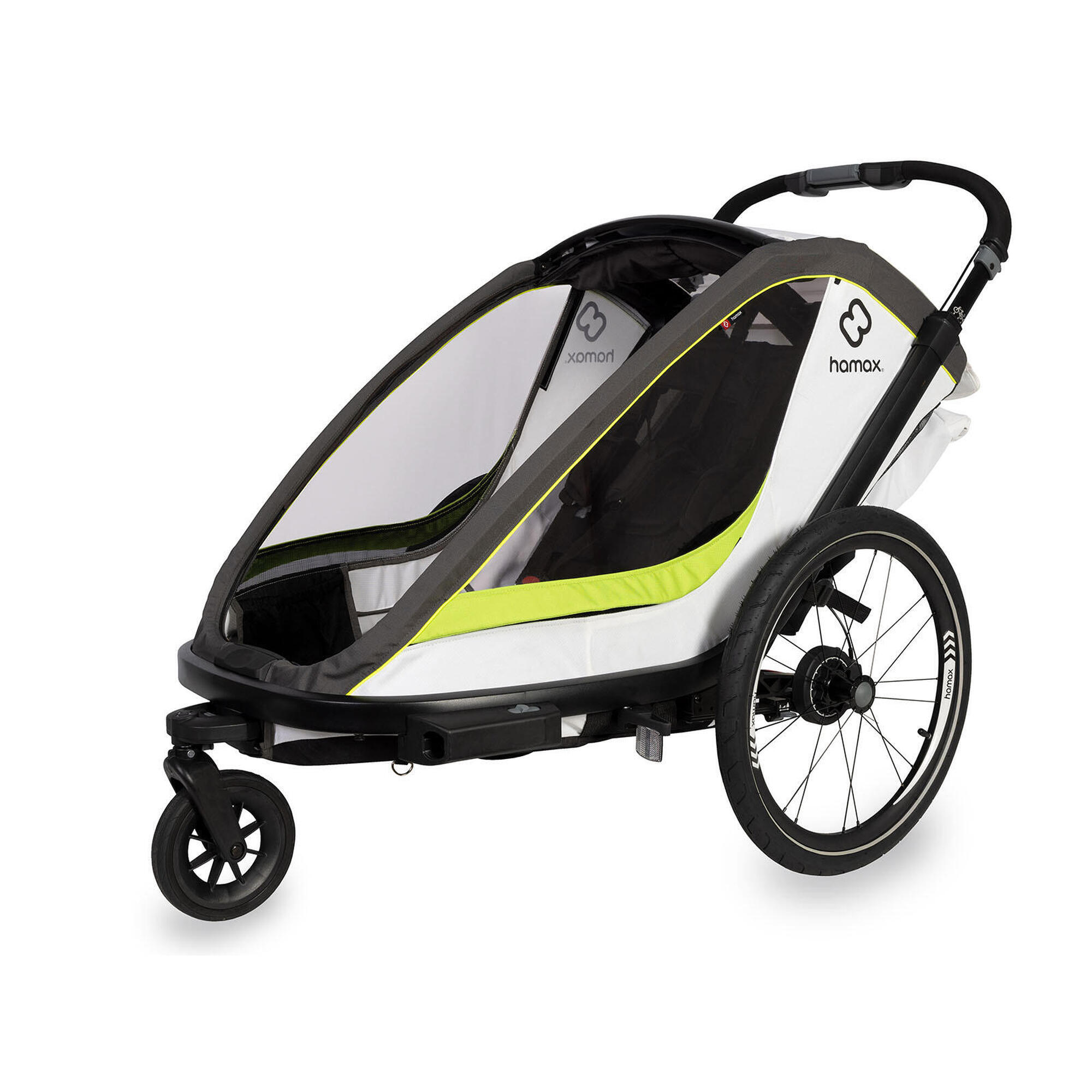 Hamax "Breeze" reboque de bicicleta convertível para carrinho de bebé