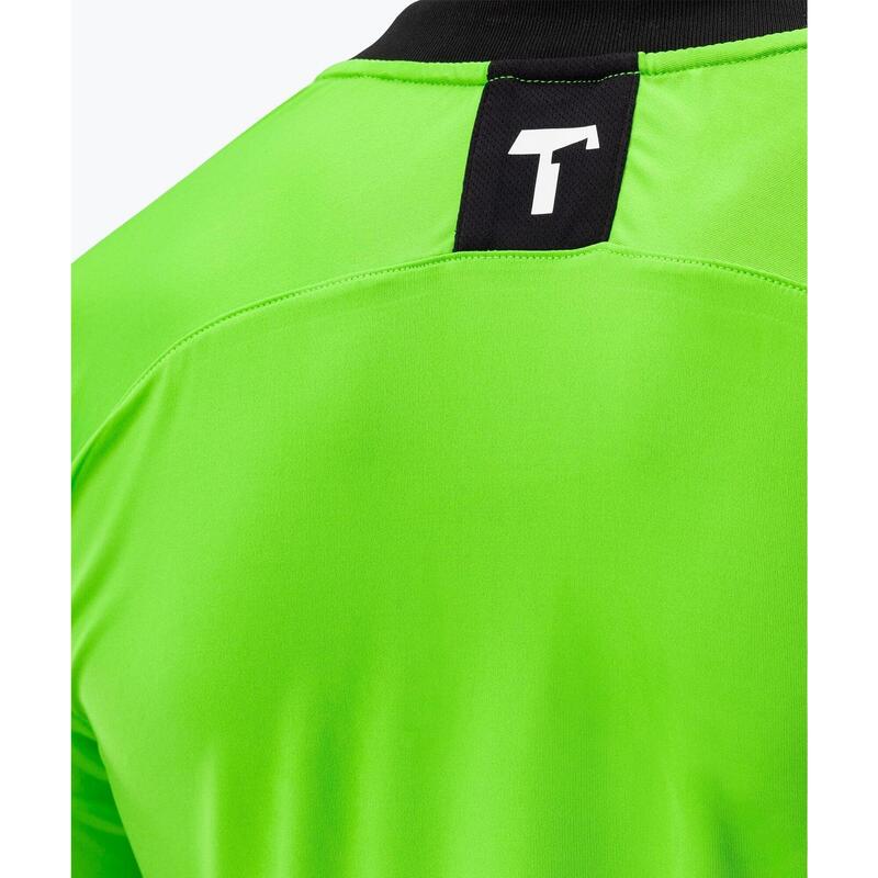 Camisola verde de guarda-redes de futebol