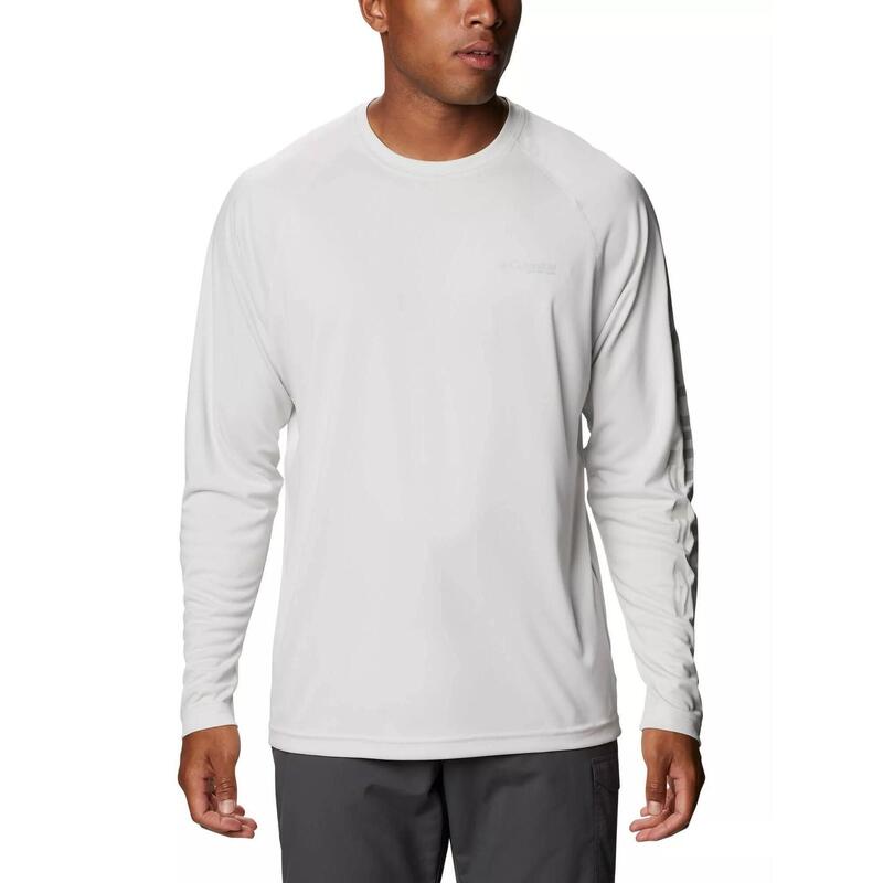 Koszulka sportowa z długim rękawem Terminal Tackle Heather LS Shirt - biała