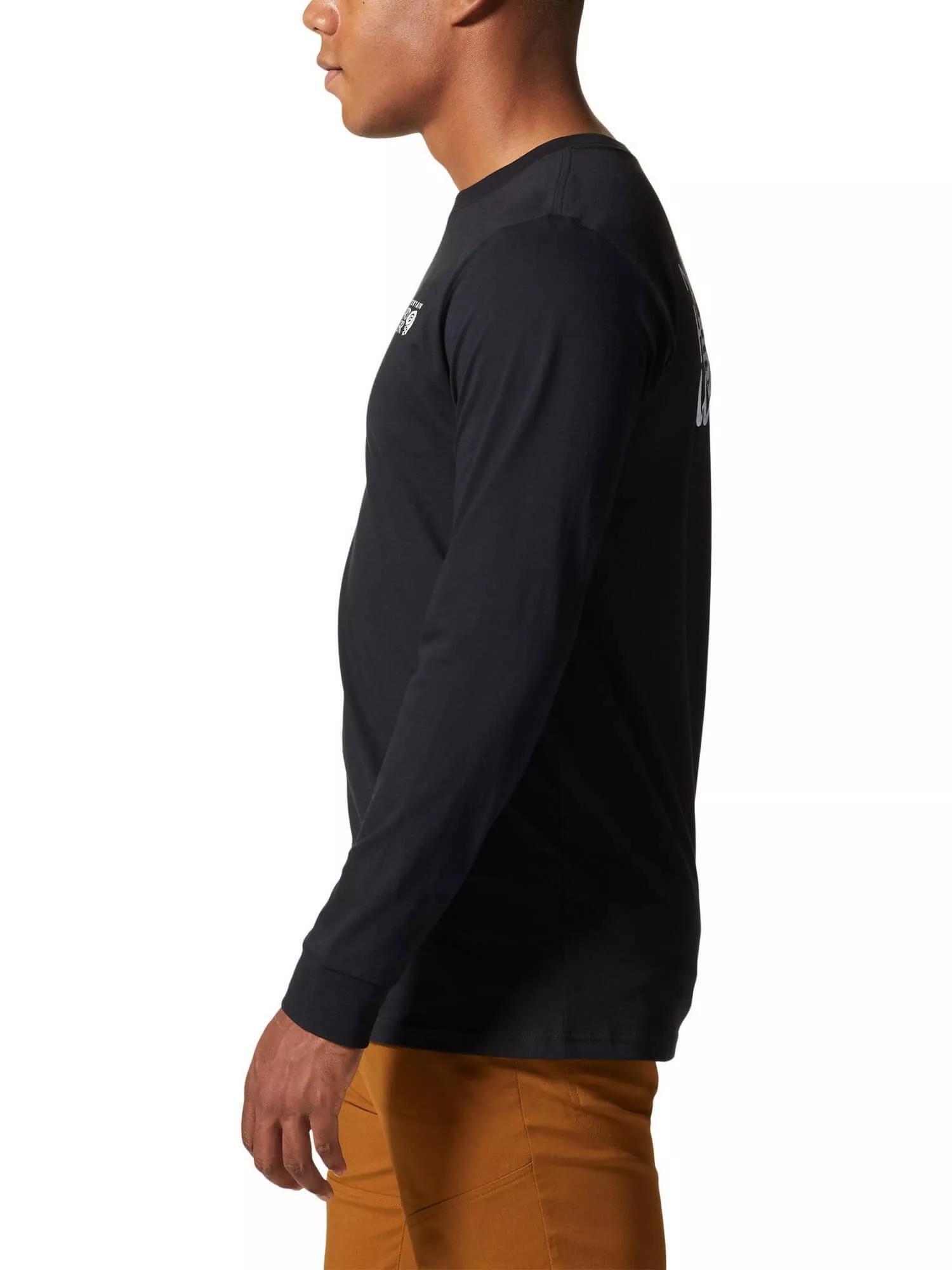 Langarm T-Shirt MHW Back Logo Long Sleeve Herren - Schwarz 3/6