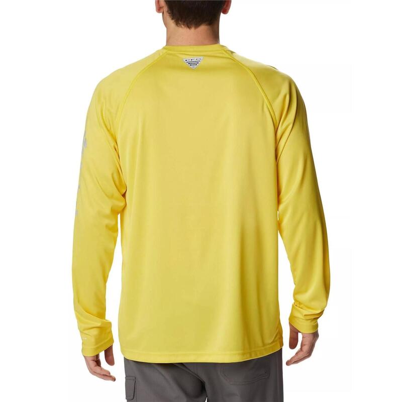 Langarm-Sportshirt Terminal Tackle Heather LS Shirt Herren - gelb