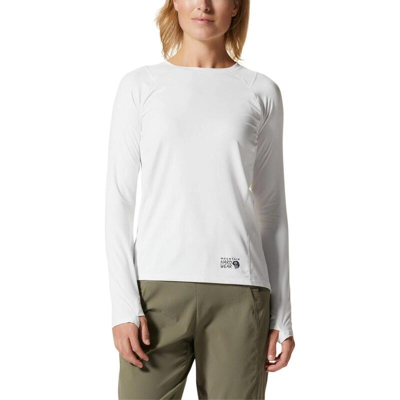Tricou cu maneci lungi, pentru sport Crater Lake Long Sleeve - gri femei