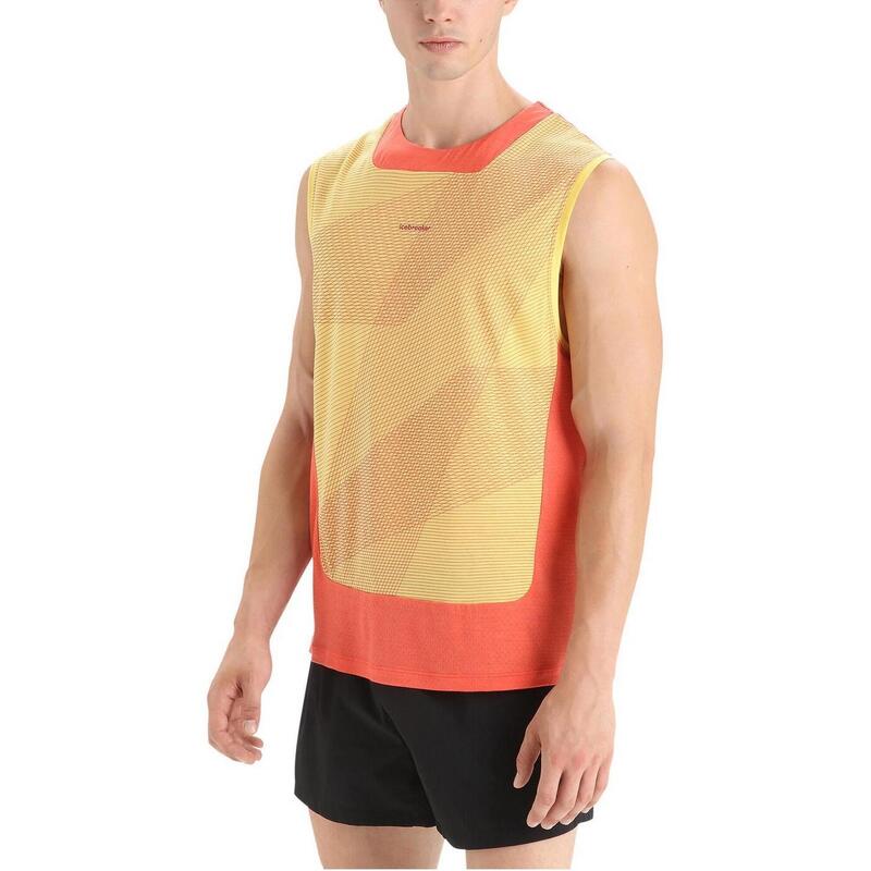 M ZoneKnit Tank férfi rövid ujjú sport póló - sárga
