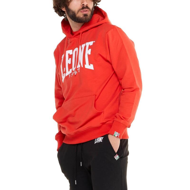 Sudadera ligera sin cepillar con capucha para hombre Leone 1947