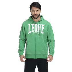 Leone Basic Sudadera con capucha y cremallera para hombre