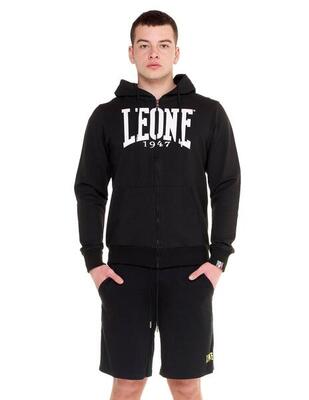 Leone basic herenhoodie met rits, zonder sweatshirt