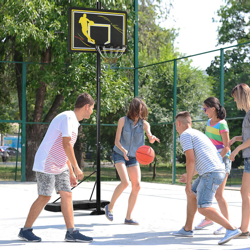 Canasta de Baloncesto SPORTNOW 110x45x360 cm Negro