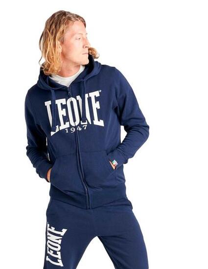 Felpa da uomo con cappuccio e zip Leone 1947 Apparel