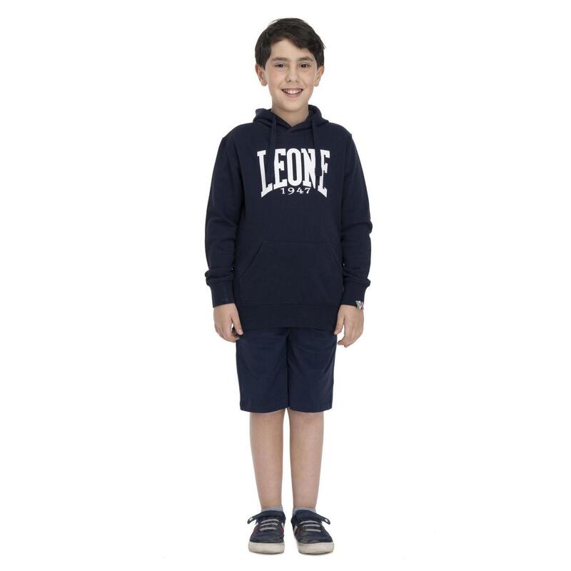 Sudadera básica niño con capucha Leone Basic