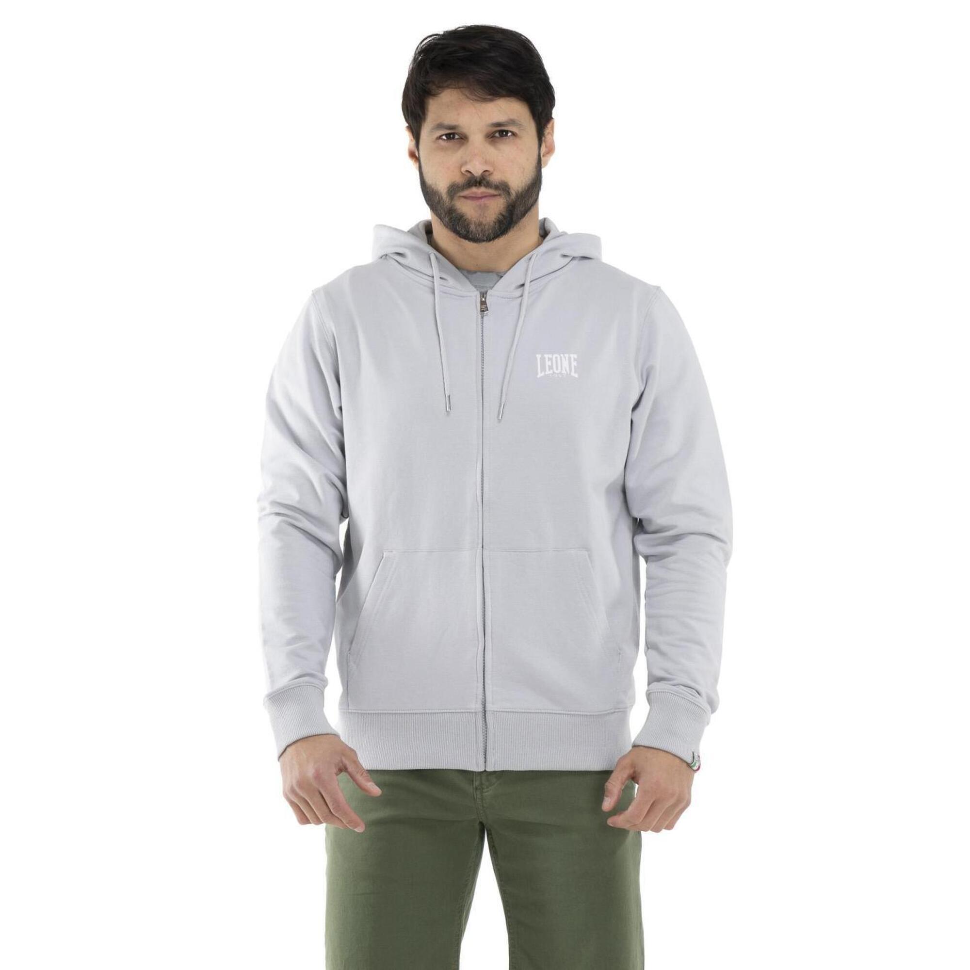Leone 1947 Apparel - Leone Basic Sweat À Capuche Zippé Sans Sweat-shirt Pour Hommes - Sweat-shirt - Gris - 40 M - Decathlon
