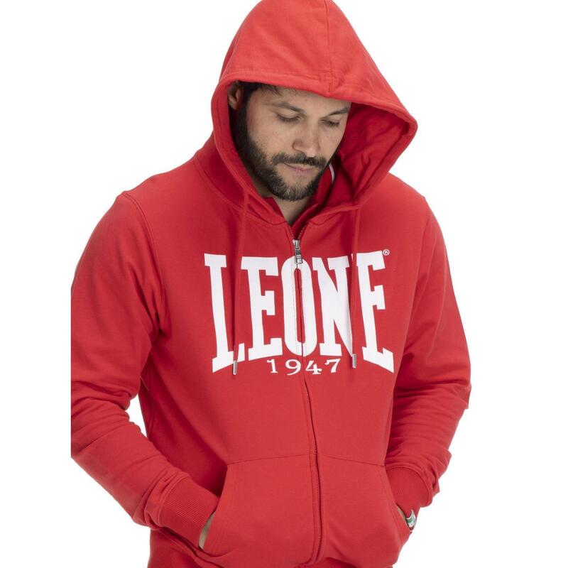 Sweat homme avec capuche et zip Leone 1947 Apparel