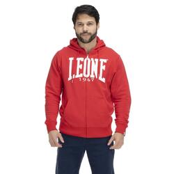 Leone Basic herenhoodie met rits, zonder sweatshirt