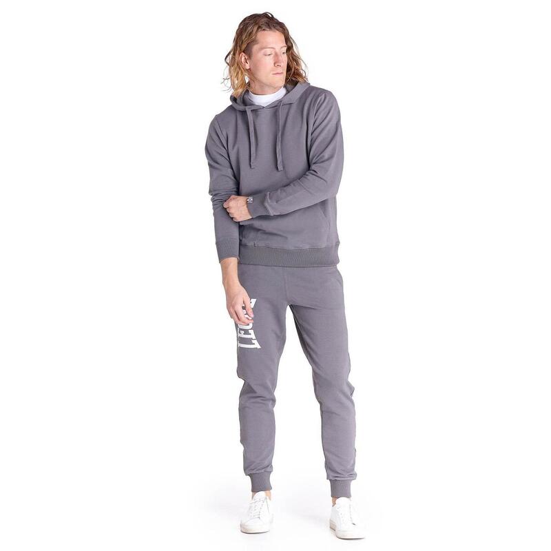 Basic herensweatshirt met capuchon en klein logozakje