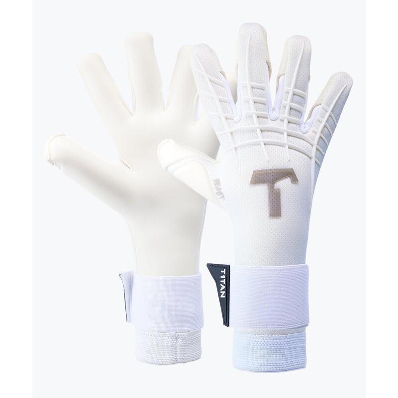 Guantes de portero T1TAN Adulto White Beast 3.0 blanco