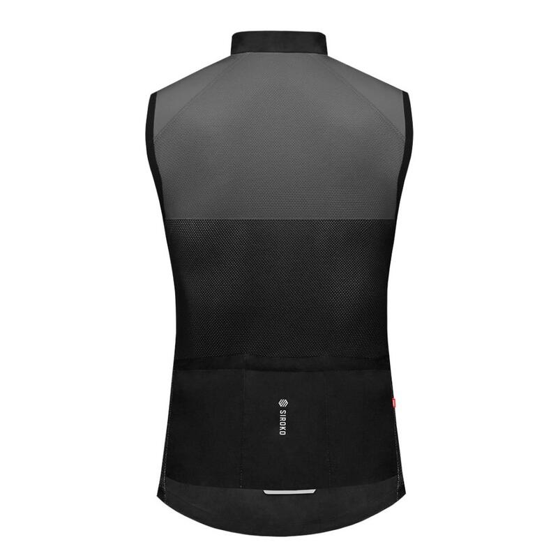 Gilet antivento da ciclismo da donna V1-W Pikes Peak SIROKO Nero