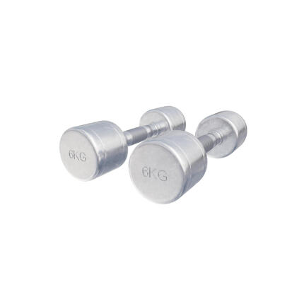 Hantla chromowana 2x6 kg - Komplet hantle stałe profesjonalne Gorilla Sports