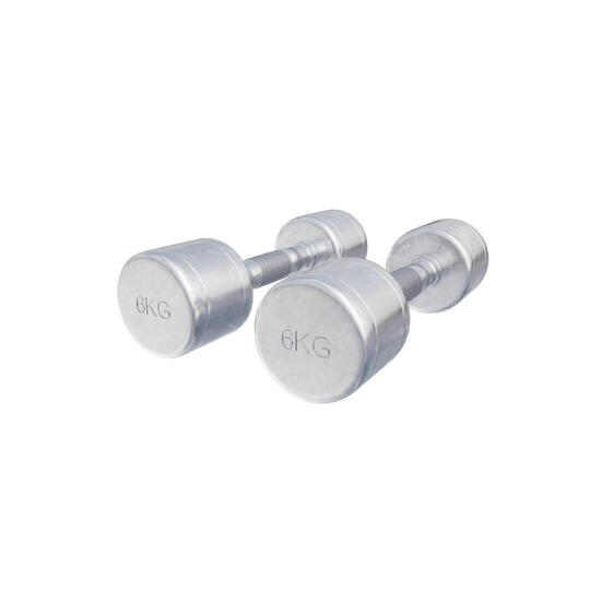 Hantla chromowana 2x6 kg - Komplet hantle stałe profesjonalne Gorilla Sports