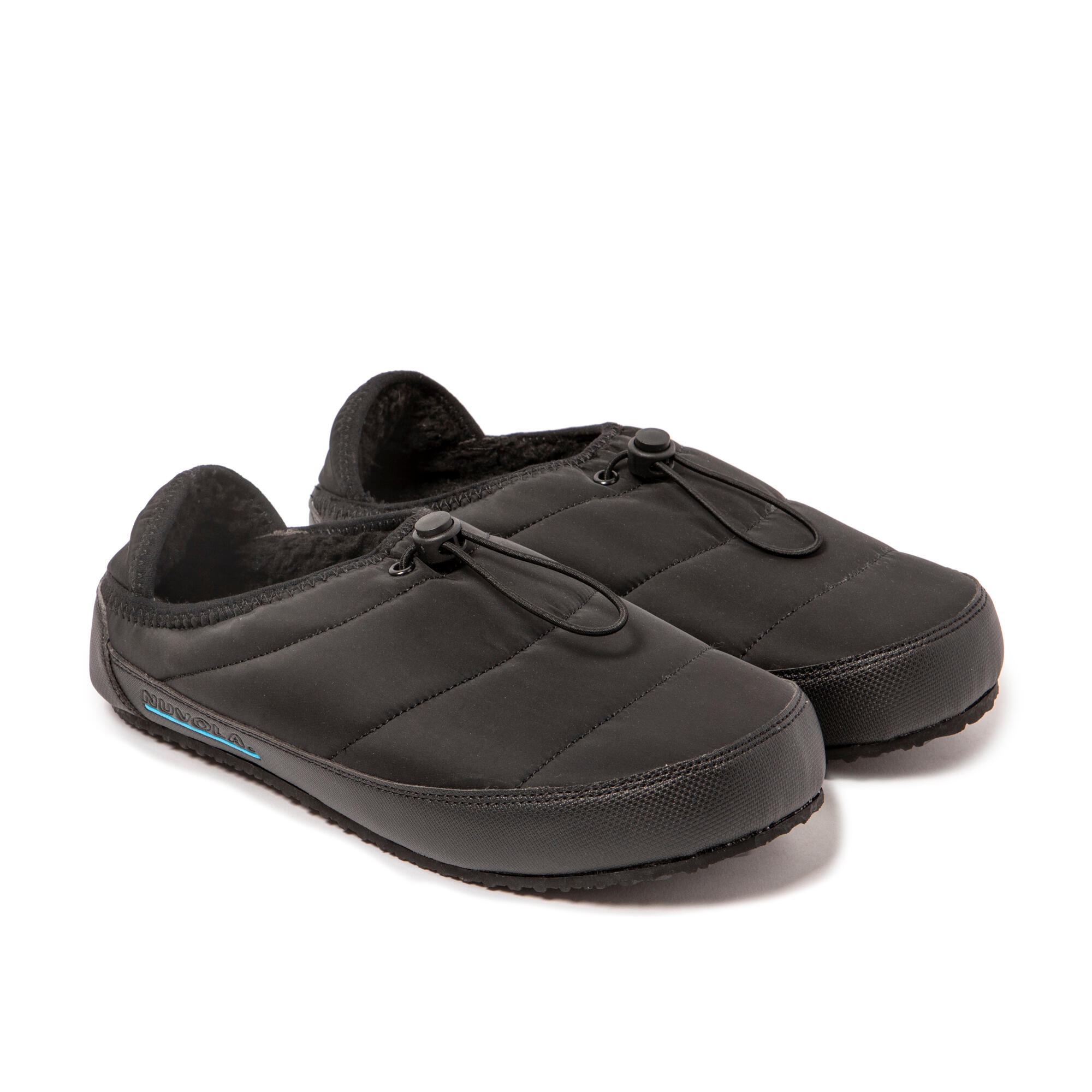Pantuflas Nuvola negro Acolchadas suela goma 2/7
