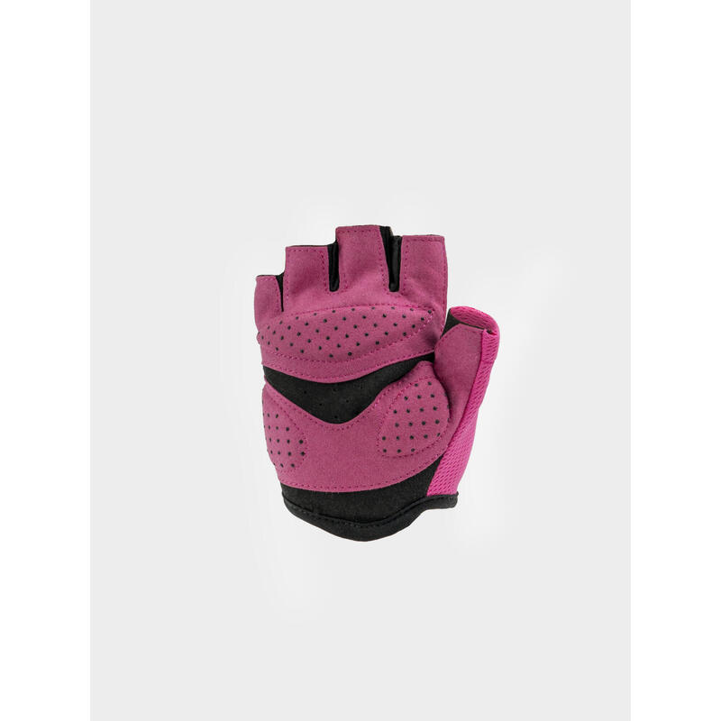 [親子裝系列] 童裝半指凝膠墊運動手套 - 粉紅色