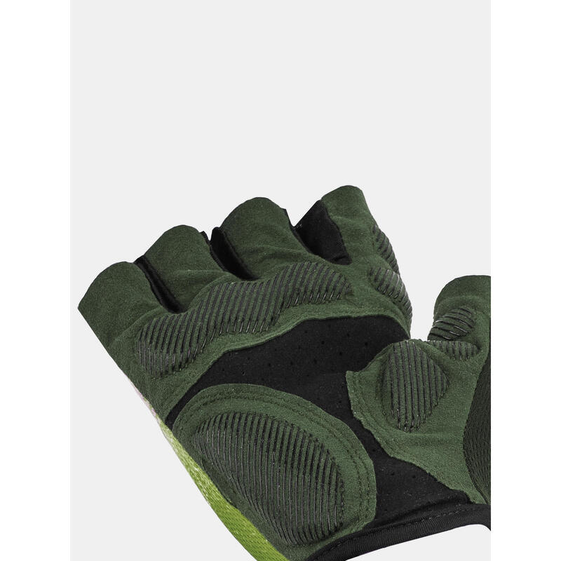 [親子裝系列] 成人半指凝膠墊運動手套 -  橄欖綠