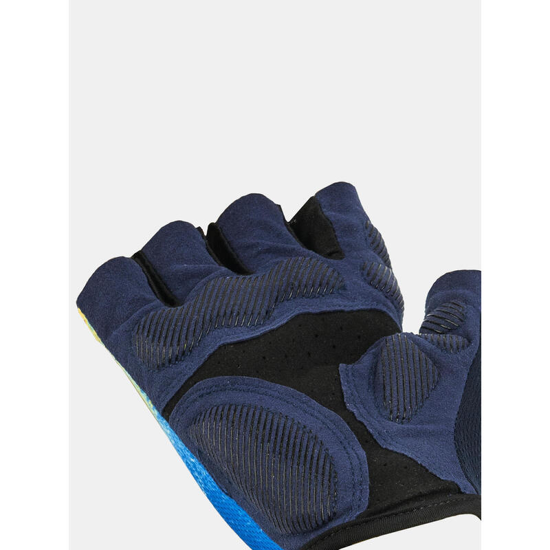 [親子裝系列] 成人半指凝膠墊運動手套 - 藍色