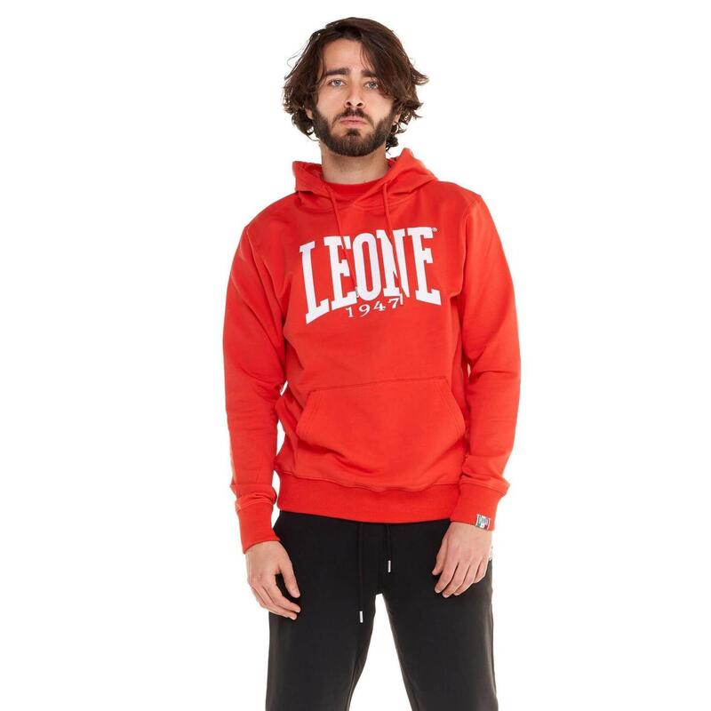 Sudadera ligera sin cepillar con capucha para hombre Leone 1947