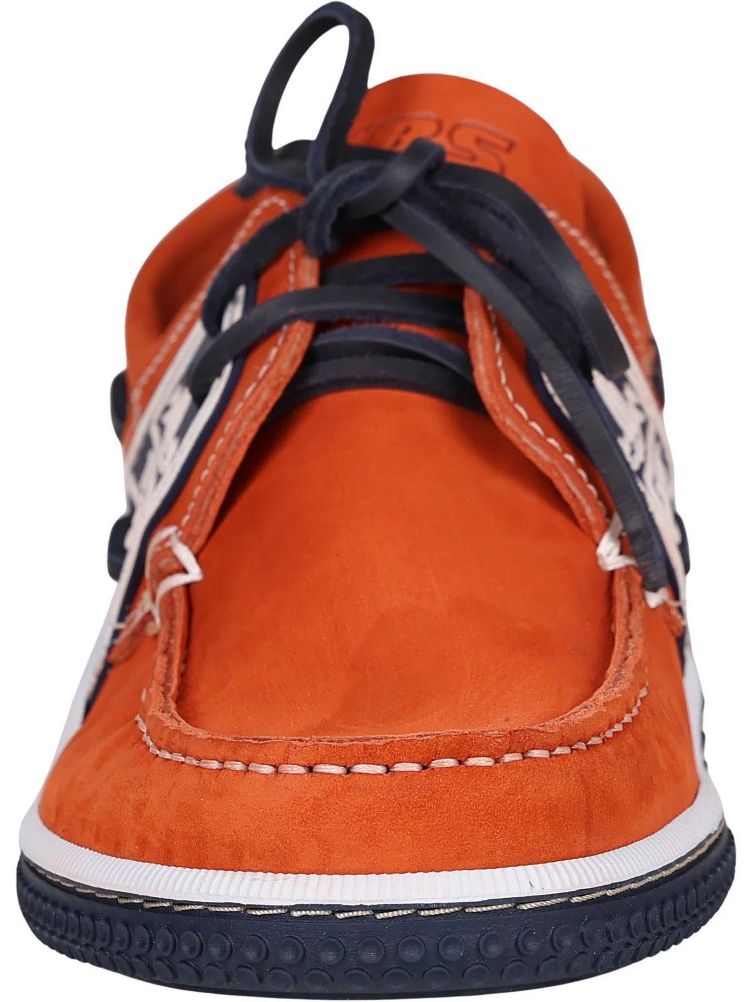 Chaussures bateau homme GLOBEK Orange / Navy 6/7