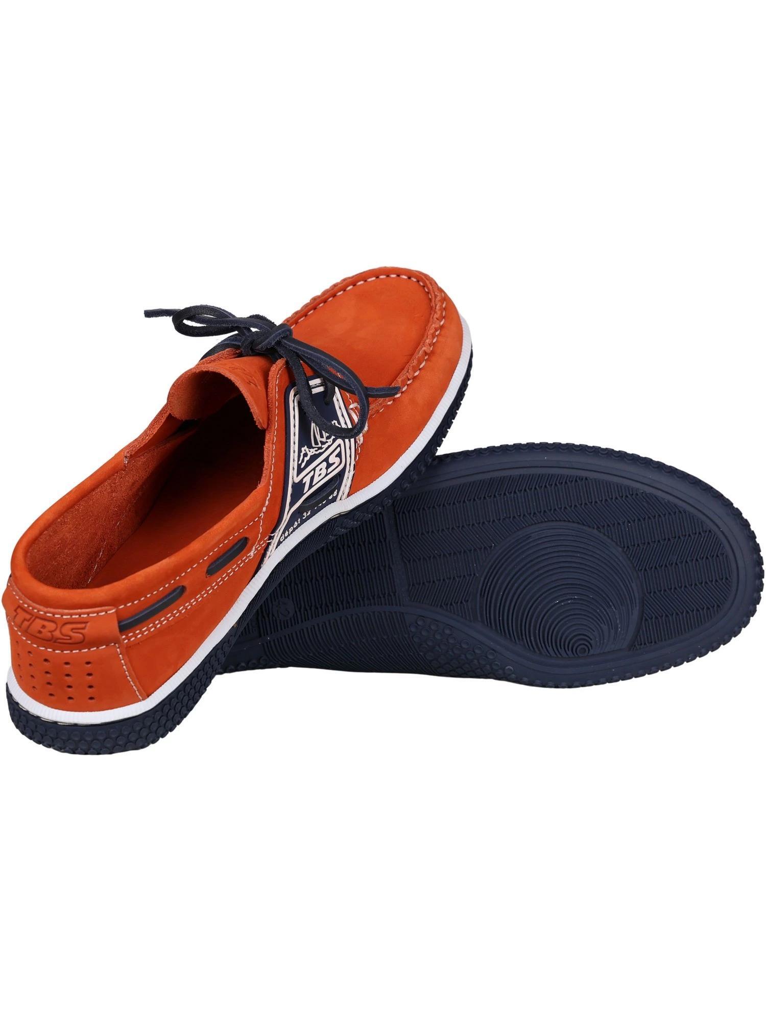 Chaussures bateau homme GLOBEK Orange / Navy 5/7