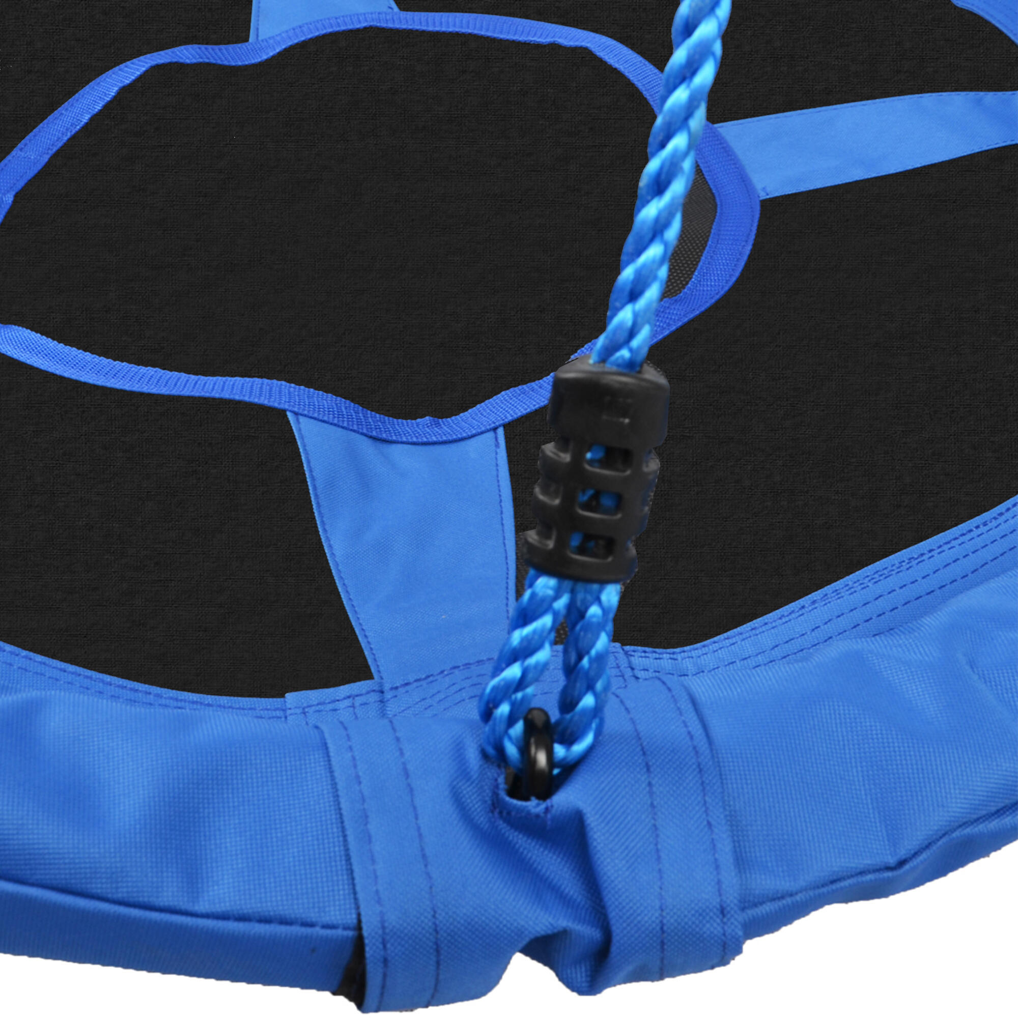 Baloiço de Exterior Criança Ø100x180 cm Azul e Preto HOMCOM 4/7