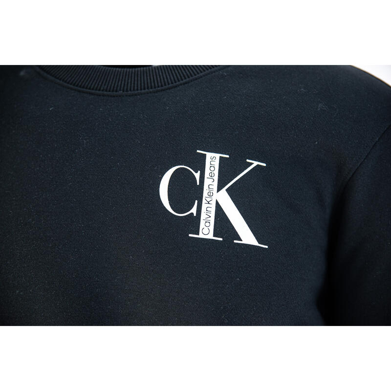 Sudadera Calvin Klein Institutional Crew Mujer, Color Negro