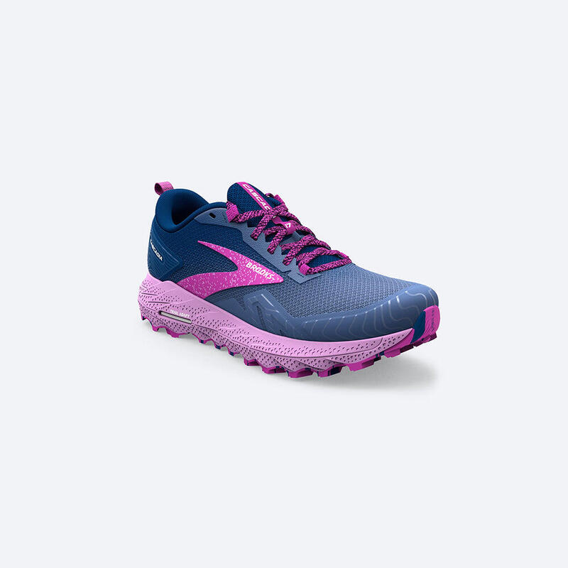 Cascadia 17 Adult Women Trail Running Shoes - Navy x Purple