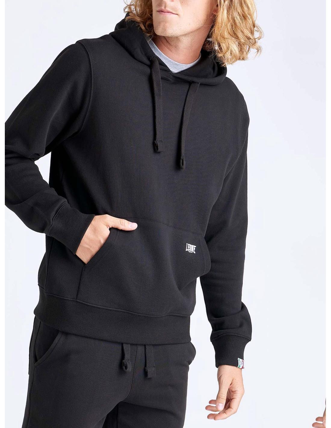 Felpa da uomo cappuccio e tascone logo piccolo Basic 5/7