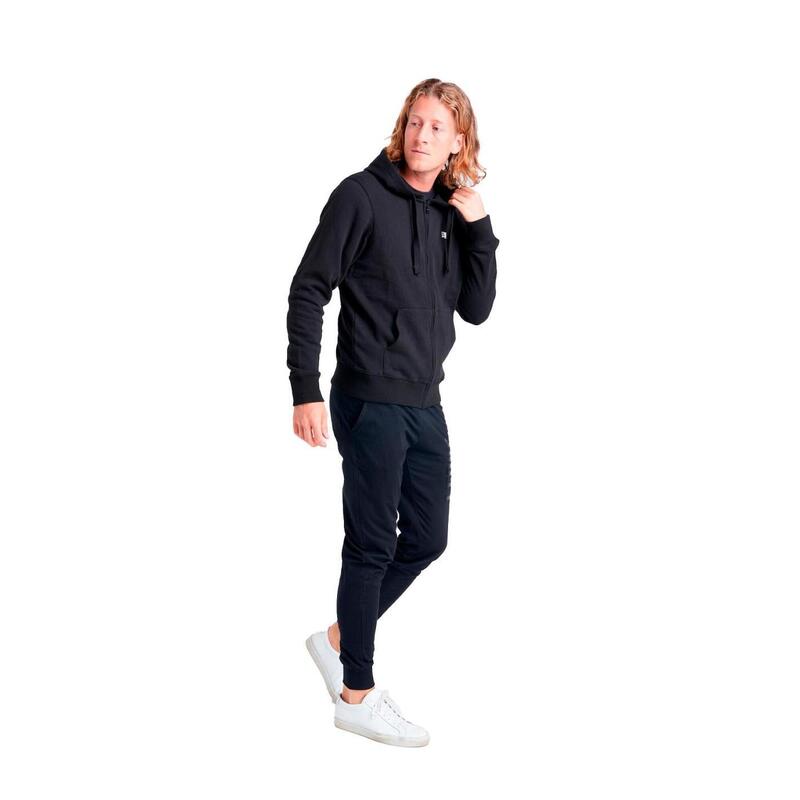 Sweatshirt met capuchon en ritssluiting heren Leone Basic