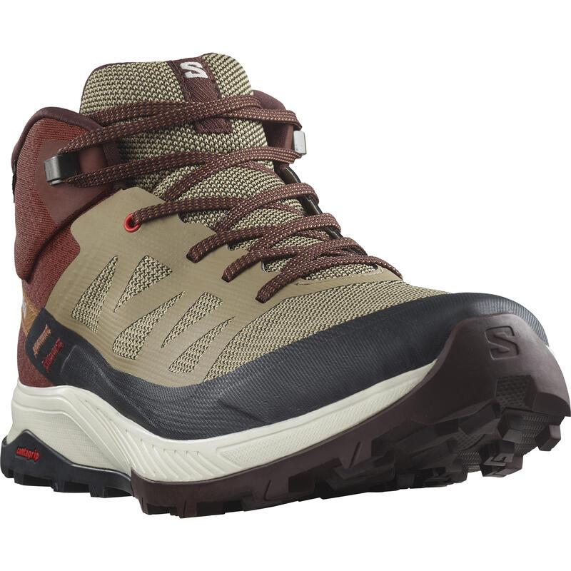 Botas Salomon Trekkings Outrise Mid Gtx, Bege, Homens