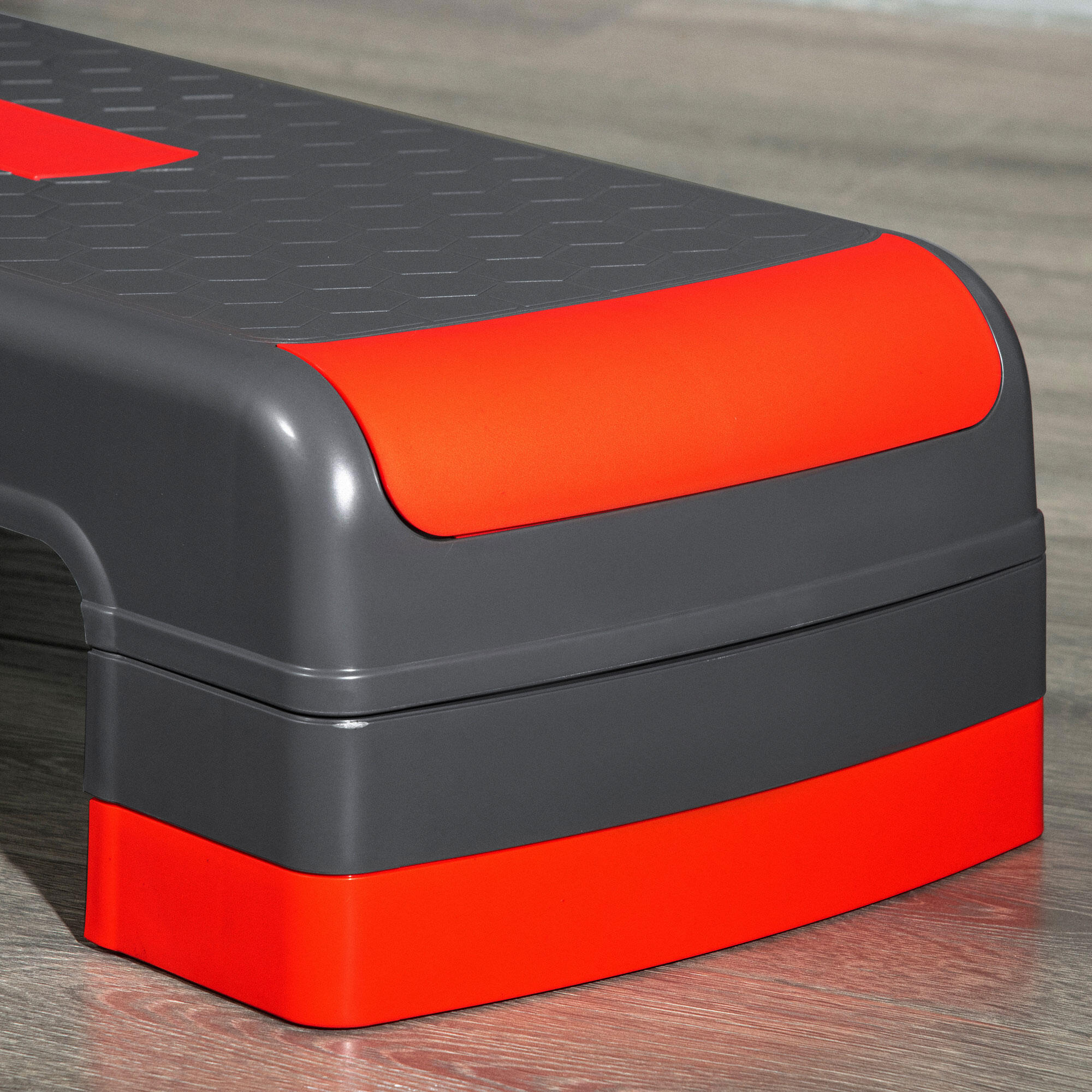 Step de Aeróbic HOMCOM 78x28x20 cm Rojo 4/7